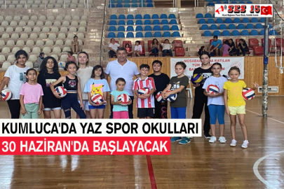 Kumluca'da Yaz Spor Okulları 30 Haziran'da Başlayacak