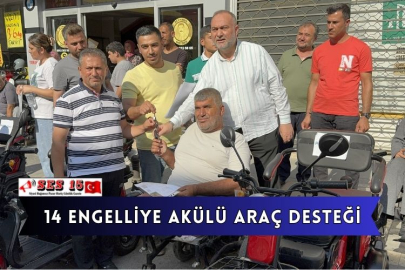 14 Engelliye Akülü Araç Desteği