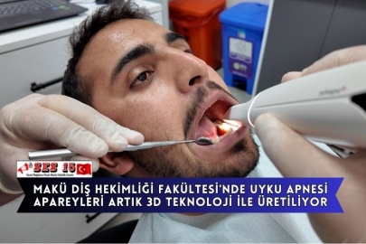 MAKÜ Diş Hekimliği Fakültesi'nde Uyku Apnesi Apareyleri Artık 3D Teknoloji İle Üretiliyor
