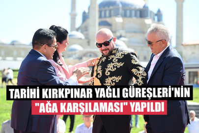 664. Tarihi Kırkpınar Yağlı Güreşleri'nin "Ağa Karşılaması" Yapıldı