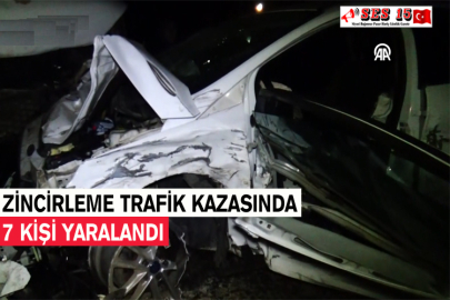 Zincirleme Trafik Kazasında 7 Kişi Yaralandı