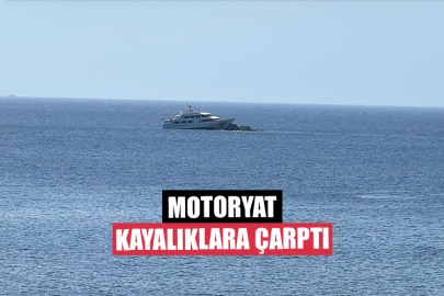 Motoryat Kayalıklara Çarptı