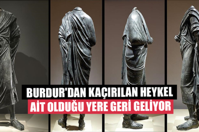 Burdur'daki Boubon Antik Kenti'nden Kaçırılan Heykel Ait Olduğu Yere Geri Dönüyor