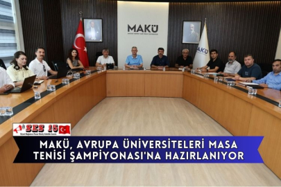 MAKÜ, Avrupa Üniversiteleri Masa Tenisi Şampiyonası'na Hazırlanıyor