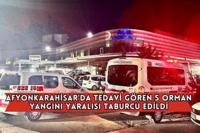 Afyonkarahisar'da Tedavi Gören 5 Orman Yangını Yaralısı Taburcu Edildi