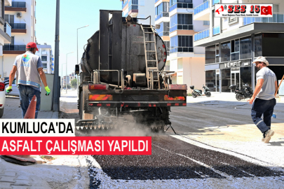 Kumluca'da Asfalt Çalışması Yapıldı
