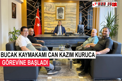 Bucak Kaymakamı Can Kazım Kuruca Görevine Başladı
