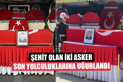 Şehit Olan İki Asker Son Yolculuklarına Uğurlandı