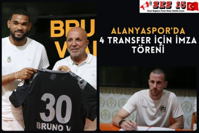 Alanyaspor'da 4 Transfer İçin İmza Töreni