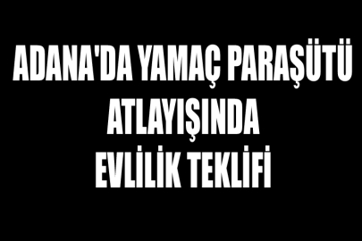 Yamaç Paraşütü Atlayışında Evlilik Teklifi