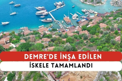 Demre'de İnşa Edilen İskele Tamamlandı