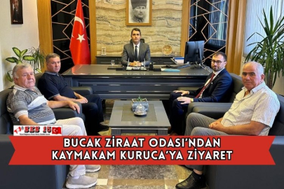 Bucak Ziraat Odası’ndan Kaymakam Kuruca’ya Ziyaret
