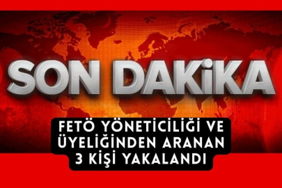 FETÖ Yöneticiliği Ve Üyeliğinden Aranan 2'si Hükümlü 3 Kişi Yakalandı
