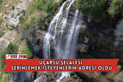 Uçarsu Şelalesi Serinlemek İsteyenlerin Adresi Oldu