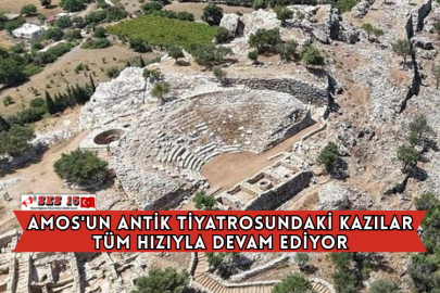Amos'un Antik Tiyatrosundaki Kazılar Tüm Hızıyla Devam Ediyor