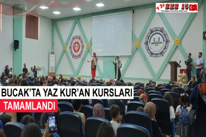 Bucak’ta Yaz Kur’an Kursları Tamamlandı