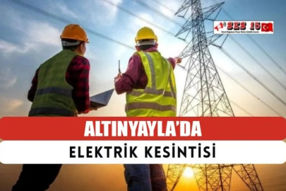Altınyayla'da Elektrik Kesintisi