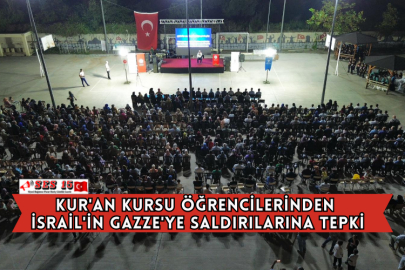 Kur'an Kursu Öğrencilerinden İsrail'in Gazze'ye Saldırılarına Tepki