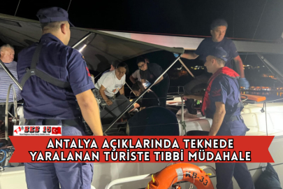 Antalya Açıklarında Teknede Yaralanan Turiste Tıbbi Müdahale