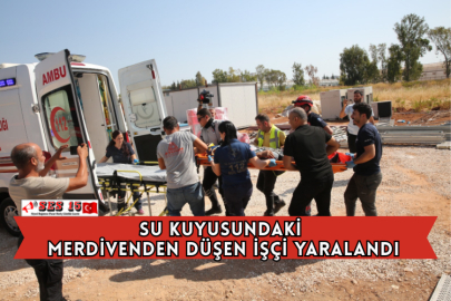 Su Kuyusundaki Merdivenden Düşen İşçi Yaralandı