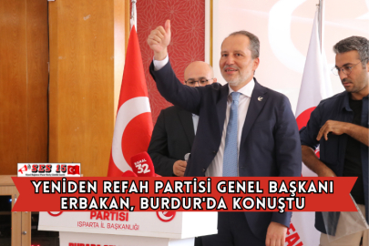 Yeniden Refah Partisi Genel Başkanı Erbakan, Burdur'da Konuştu