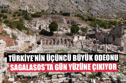 Türkiye’nin Üçüncü Büyük Odeonu Sagalasos’ta Gün Yüzüne Çıkıyor