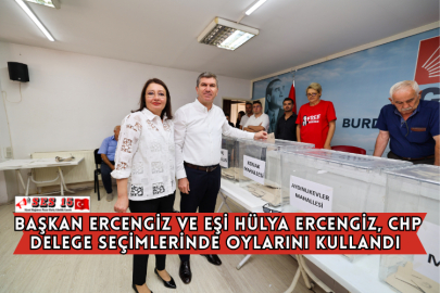 Başkan Ercengiz ve Eşi Hülya Ercengiz, CHP Delege seçimlerinde oylarını kullandı 