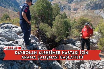 Kaybolan Alzheimer Hastası İçin Arama Çalışması Başlatıldı