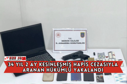 34 Yıl 2 Ay Kesinleşmiş Hapis Cezasıyla Aranan Hükümlü Yakalandı