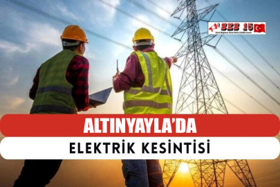 Altınyayla'da Elektrik Kesintisi