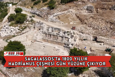 Sagalassos’ta 1800 Yıllık Hadrianus Çeşmesi Gün Yüzüne Çıkıyor