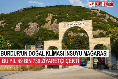 Burdur'un Doğal Kliması İnsuyu Mağarası Bu Yıl 49 Bin 730 Ziyaretçi Çekti