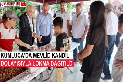 Kumluca'da Mevlid Kandili Dolayısıyla Lokma Dağıtıldı