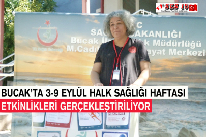 Bucak’ta 3-9 Eylül Halk Sağlığı Haftası Etkinlikleri Gerçekleştiriliyor