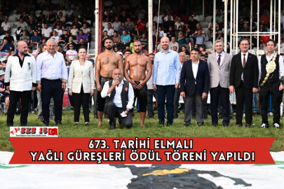 673. Tarihi Elmalı Yağlı Güreşleri Ödül Töreni Yapıldı