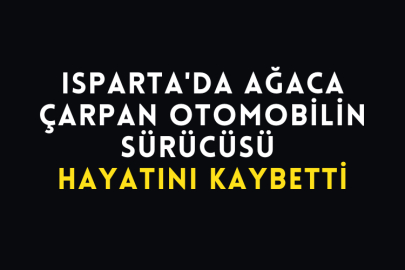 Isparta'da Ağaca Çarpan Otomobilin Sürücüsü Hayatını Kaybetti