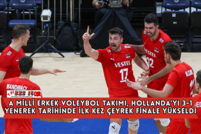 A Milli Erkek Voleybol Takımı, Hollanda'yı 3-1 Yenerek Tarihinde İlk Kez Çeyrek Finale Yükseldi