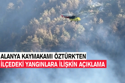 Alanya Kaymakamı Öztürk'ten İlçedeki Yangınlara İlişkin Açıklama