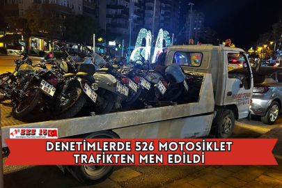 Denetimlerde 526 Motosiklet Trafikten Men Edildi