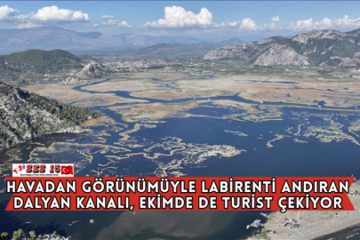 Havadan Görünümüyle Labirenti Andıran Dalyan Kanalı, Ekimde De Turist Çekiyor