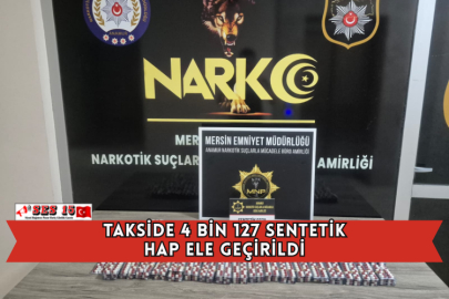 Takside 4 Bin 127 Sentetik Hap Ele Geçirildi