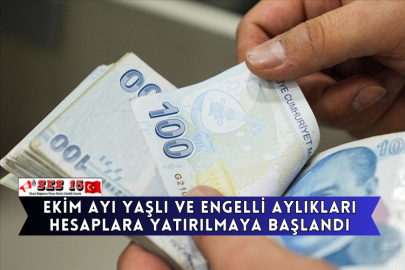 Ekim Ayı Yaşlı ve Engelli Aylıkları Hesaplara Yatırılmaya Başlandı