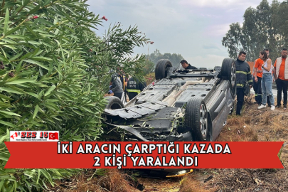 İki Aracın Çarptığı Kazada 2 Kişi Yaralandı