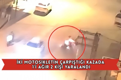 İki Motosikletin Çarpıştığı Kazada 1'i Ağır 2 Kişi Yaralandı