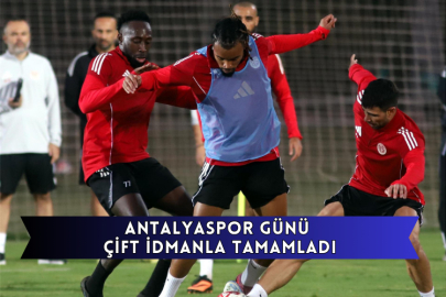 Antalyaspor Günü Çift İdmanla Tamamladı