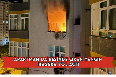 Apartman Dairesinde Çıkan Yangın Hasara Yol Açtı