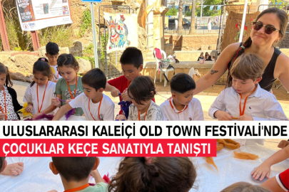 Uluslararası Kaleiçi Old Town Festivali'nde Çocuklar Keçe Sanatıyla Tanıştı