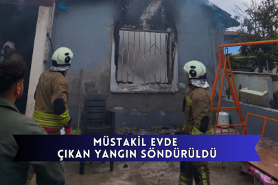 Müstakil Evde Çıkan Yangın Söndürüldü