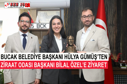 Bucak Belediye Başkanı Hülya Gümüş’ten Ziraat Odası Başkanı Bilal Özel’e Ziyaret