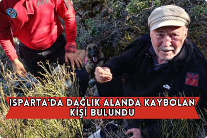 Isparta'da Dağlık Alanda Kaybolan Kişi Bulundu
